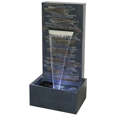 Design Toscano Modern Cascading Waterfall Wall Fountain 1 Design Toscano Modern Cascading Waterfall Wall Fountain