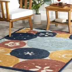 NuLOOM Crissie Coastal Sand Dollar Indoor/Outdoor Patio Area Rug -Northlight Shop GUEST b31d1d9c eafe 43cb 88cb 72ec3d0d6382
