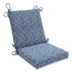 Outdoor/Indoor Herringbone Squared Corners Chair Cushion - Pillow Perfect -Northlight Shop GUEST b3e31f16 9e46 4201 9beb cf21ec9dfad1