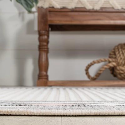 JONATHAN Y Sebastian High-Low Modern Diamond Border Classic Indoor/Outdoor Area Rug 9 JONATHAN Y Sebastian High-Low Modern Diamond Border Classic Indoor/Outdoor Area Rug - Image 9