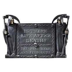 Design Toscano Life After Death: No Trespassing Wall Sculpture