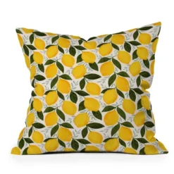 Avenie Mediterranean Summer Lemons Outdoor Throw Pillow Yellow - Deny Designs -Northlight Shop GUEST b672acbc 212f 4ea8 942d 193ba7830e92