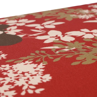 Outdoor 2-Piece Chair Cushion Set - Brown/Red Floral - Pillow Perfect 2 Outdoor 2-Piece Chair Cushion Set - Brown/Red Floral - Pillow Perfect - Image 2