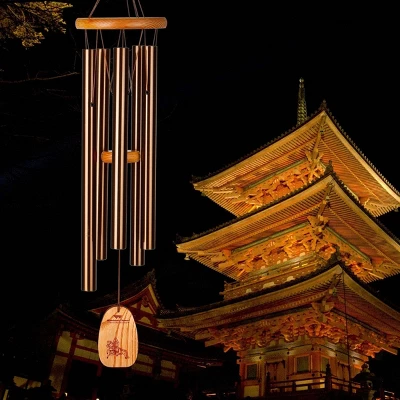 Woodstock Wind Chimes Signature Collection, Tibetan Prayer Chime, 24'' Bronze Wind Chime TPCBR 1 Woodstock Wind Chimes Signature Collection, Tibetan Prayer Chime, 24'' Bronze Wind Chime TPCBR