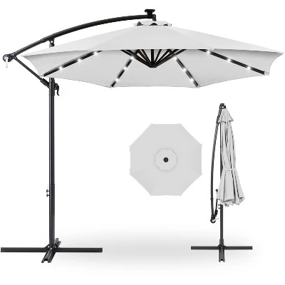 Best Choice Products 10ft Solar LED Offset Hanging Outdoor Market Patio Umbrella W/ Easy Tilt Adjustment 16 Best Choice Products 10ft Solar LED Offset Hanging Outdoor Market Patio Umbrella W/ Easy Tilt Adjustment - Image 16