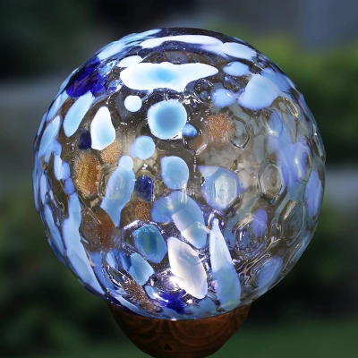 31" Solar Pearlized Glass Honeycomb Finial Resin Garden Stake Bronze - Exhart 13 31" Solar Pearlized Glass Honeycomb Finial Resin Garden Stake Bronze - Exhart - Image 13