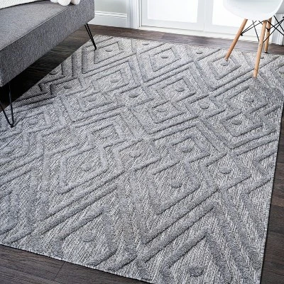 Balansat Moroccan Diamond Indoor/Outdoor Area Rug - JONATHAN Y 5 Balansat Moroccan Diamond Indoor/Outdoor Area Rug - JONATHAN Y - Image 5