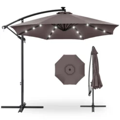 Best Choice Products 10ft Solar LED Offset Hanging Outdoor Market Patio Umbrella W/ Easy Tilt Adjustment 26 Best Choice Products 10ft Solar LED Offset Hanging Outdoor Market Patio Umbrella W/ Easy Tilt Adjustment -Northlight Shop GUEST be2e63b2 9199 4b68 a8cb 2928f7342d39