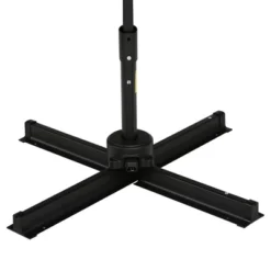 Outsunny 9.8' Offset Patio Umbrella With Base, Steel Aluminum Cantilever Umbrella With 360-degree Rotation, Tilt, 8 Ribs, Crank, Cross Base, Coffee 8 Outsunny 9.8' Offset Patio Umbrella With Base, Steel Aluminum Cantilever Umbrella With 360-degree Rotation, Tilt, 8 Ribs, Crank, Cross Base, Coffee -Northlight Shop GUEST bedf1426 9156 4418 823c 6e8e11f3910e