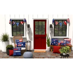 18"x18" Outdoor/Indoor Square Throw Pillow Red - Pillow Perfect -Northlight Shop GUEST c1eb05aa 54e8 4a1f a513 c345d79341ee