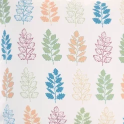 18"x18" Reversible Indoor/Outdoor Leaves And Chevron Print Square Throw Pillow - Mina Victory -Northlight Shop GUEST c3751b24 421f 4b81 a758 6caa6eed4f5d