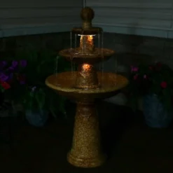 Sunnydaze Decor Sunnydaze 43"H Electric Ceramic 3-Tier Floral Motif Outdoor Water Fountain With LED Lights 16 Sunnydaze Decor Sunnydaze 43"H Electric Ceramic 3-Tier Floral Motif Outdoor Water Fountain With LED Lights -Northlight Shop GUEST c3e45490 757d 42ea 95f0 664b53a79290