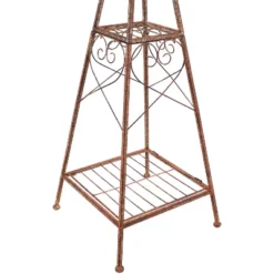 Sunnydaze Decor Sunnydaze Rustic Windmill Metal Outdoor Garden Statue With Tiers - 51" H - Brown/Copper -Northlight Shop GUEST c41eef5f 6b10 41e5 b911 dabaa2659227