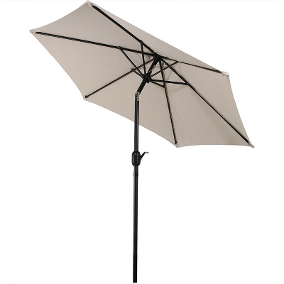 Sunnydaze Decor Sunnydaze Outdoor Aluminum Patio Table Umbrella With Polyester Canopy And Tilt And Crank Shade Control - 7.5' 6 Sunnydaze Decor Sunnydaze Outdoor Aluminum Patio Table Umbrella With Polyester Canopy And Tilt And Crank Shade Control - 7.5' - Image 6