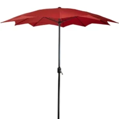 Northlight 8.85ft Outdoor Patio Lotus Umbrella With Hand Crank, Terracotta -Northlight Shop GUEST c57e715a 09f4 455b b9d1 2f7a2273f478