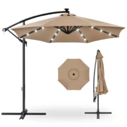 Best Choice Products 10ft Solar LED Offset Hanging Outdoor Market Patio Umbrella W/ Easy Tilt Adjustment 24 Best Choice Products 10ft Solar LED Offset Hanging Outdoor Market Patio Umbrella W/ Easy Tilt Adjustment -Northlight Shop GUEST c5e7bce0 27d7 4a76 b20a bcc53cb0653a