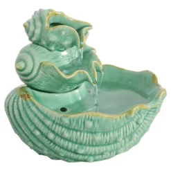 Sunnydaze Decor Sunnydaze Indoor Home Decorative Stacked Tiered Seashells Tabletop Water Fountain Feature - 7" - Green 12 Sunnydaze Decor Sunnydaze Indoor Home Decorative Stacked Tiered Seashells Tabletop Water Fountain Feature - 7" - Green -Northlight Shop GUEST c61d4f81 5742 4588 a786 a2f2af7eaa9d