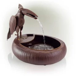 16" Iron Indoor/Outdoor Rustic Metal Toucan Water Fountain Yard Statue Brown - Alpine Corporation 8 16" Iron Indoor/Outdoor Rustic Metal Toucan Water Fountain Yard Statue Brown - Alpine Corporation -Northlight Shop GUEST c6aa1923 eba4 4202 8995 ff270bf74655