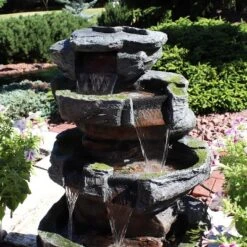 Sunnydaze Decor Sunnydaze 31"H Electric Polyresin And Fiberglass Large Rock Quarry Waterfall Outdoor Water Fountain With LED Lights 9 Sunnydaze Decor Sunnydaze 31"H Electric Polyresin And Fiberglass Large Rock Quarry Waterfall Outdoor Water Fountain With LED Lights -Northlight Shop GUEST c79ed40a bb42 464f a2d8 9ec65c9bed78
