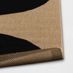 9'2"x12' Grace Half Circle Rectangular Woven Indoor Outdoor Area Rug Black - Project 62™ -Northlight Shop GUEST c908d19c 6f4a 419c 8a2d beb4b4e5c085