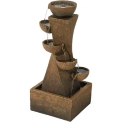 John Timberland Cascading Bowls Rustic Cascading Bowls Outdoor Floor Water Fountain With LED Light 27 1/2" For Yard Garden Patio Home Deck Porch 9 John Timberland Cascading Bowls Rustic Cascading Bowls Outdoor Floor Water Fountain With LED Light 27 1/2" For Yard Garden Patio Home Deck Porch -Northlight Shop GUEST c94f4ef4 8e08 4b5c 85b6 f901c617577d