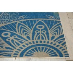 Nourison Home & Garden Blue Indoor/Outdoor Area Rug RS092 8 Nourison Home & Garden Blue Indoor/Outdoor Area Rug RS092 -Northlight Shop GUEST cac0aab9 e0b0 4ff0 aa76 4303bb6bac2e