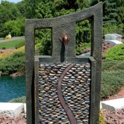 Sunnydaze Decor Sunnydaze 39"H Electric Polyresin And Fiberglass Modern Road Column Outdoor Water Fountain With LED Lights 12 Sunnydaze Decor Sunnydaze 39"H Electric Polyresin And Fiberglass Modern Road Column Outdoor Water Fountain With LED Lights -Northlight Shop GUEST cad6db41 4a32 4908 9aab 4c0ded66a46c