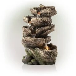 11" Rainforest Five Tier Cascading Fountain With LED Light Gray - Alpine Corporation 7 11" Rainforest Five Tier Cascading Fountain With LED Light Gray - Alpine Corporation -Northlight Shop GUEST caeff38c 1bb0 4688 a645 f56572403c92