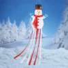 Collections Etc Festive Snowman Hanging Outdoor Windsock Decoration 15.5 X 9 X 60
