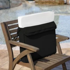 20" X 20" ProFoam Outdoor Dining Seat Cushion Onyx Black - Arden Selections -Northlight Shop GUEST cbe59a4c f617 4372 b289 d7653fad9fd9