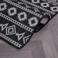 World Rug Gallery Geometric Boho Textured Flat Weave Indoor/Outdoor Area Rug -Northlight Shop GUEST cbed03a4 9215 4619 b46f 36fe2e03d35a