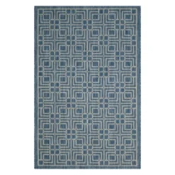 Poissy Outdoor Rug Navy/Gray - Safavieh -Northlight Shop GUEST cc8e130b 37cd 476a 9eba e493bc799b10
