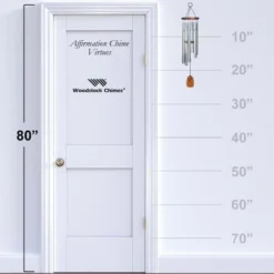 Woodstock Wind Chimes Signature Collection, Affirmation Chime, 25'' Virtues Silver Wind Chime AFVSB -Northlight Shop GUEST ced652e7 dbf4 4a70 be95 3fd64663ecad