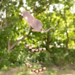 VP Home 20" H Iron Fancy Cat Wind Chimes For Outside, Brown 6 VP Home 20" H Iron Fancy Cat Wind Chimes For Outside, Brown -Northlight Shop GUEST d07e9b52 bcb1 4e23 a212 a2e1f5b989c8
