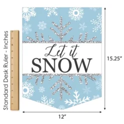 Big Dot Of Happiness Winter Wonderland - Outdoor Home Decorations - Double-Sided Snowflake Holiday Party Or Winter Wedding Garden Flag - 12 X 15.25 In 10 Big Dot Of Happiness Winter Wonderland - Outdoor Home Decorations - Double-Sided Snowflake Holiday Party Or Winter Wedding Garden Flag - 12 X 15.25 In -Northlight Shop GUEST d0950934 4f62 4565 b29f e6c4b577e903