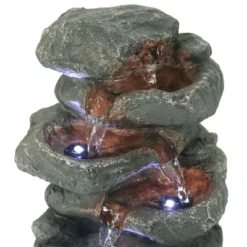 Sunnydaze Decor Sunnydaze Indoor Home Decorative Relaxing Stacked Rocks Tabletop Water Fountain With LED Lights - 10" -Northlight Shop GUEST d138e9b4 c33d 4125 8462 5c1681e74c18