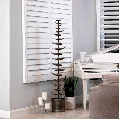 70" Metal Tiered Fountain Silver - Alpine Corporation 1 70" Metal Tiered Fountain Silver - Alpine Corporation