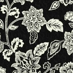 2pk Square Ashland Jacobean Outdoor Throw Pillows Black/White - Arden Selections -Northlight Shop GUEST d2d7137e 1e9e 4036 8cae dbf616470f94