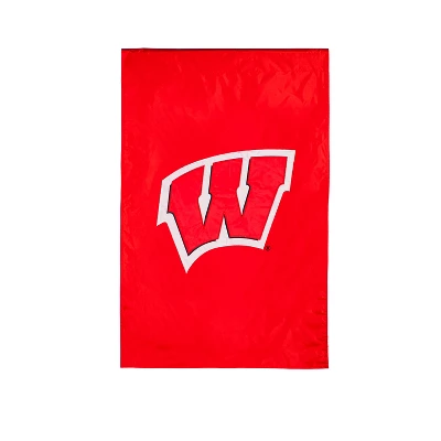 Evergreen Applique Flag, Reg, University Of Wisconsin-Madison 1 Evergreen Applique Flag, Reg, University Of Wisconsin-Madison