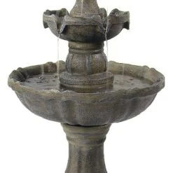 Sunnydaze Decor Sunnydaze Outdoor Backyard Polyresin Solar Powered 2-Tier Pineapple Top Water Fountain Feature - 33" -Northlight Shop GUEST d394244a 534e 40a6 8adb 43100c28cd09