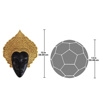 Design Toscano Thai Court Dancer Mask Wall Sculpture 5 Design Toscano Thai Court Dancer Mask Wall Sculpture - Image 5