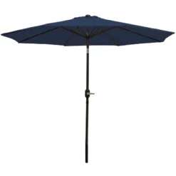 Sunnydaze Decor Sunnydaze Outdoor Aluminum Patio Table Umbrella With Polyester Canopy And Push Button Tilt And Crank - 9' -Northlight Shop GUEST d4050324 65b6 4e2b a152 aed0a0316e41