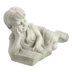 Design Toscano Reading Rebecca Garden Scholar Statues: Set Of Two