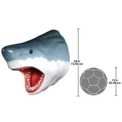 Design Toscano The Great White Shark Wall Mount Trophy Sculpture 7 Design Toscano The Great White Shark Wall Mount Trophy Sculpture -Northlight Shop GUEST d64e4a03 a2bb 4ba5 a7af 7f468100a711