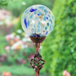 31" Solar Pearlized Glass Honeycomb Finial Resin Garden Stake Bronze - Exhart 24 31" Solar Pearlized Glass Honeycomb Finial Resin Garden Stake Bronze - Exhart -Northlight Shop GUEST d9efdd1c bbb6 4d30 a880 3c53f20c6852