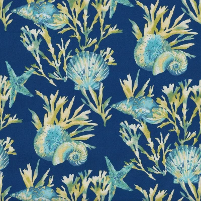 Daytrip Pacific Outdoor Wicker Loveseat Cushion Blue - Pillow Perfect 2 Daytrip Pacific Outdoor Wicker Loveseat Cushion Blue - Pillow Perfect - Image 2