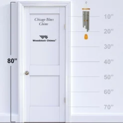 Woodstock Wind Chimes Signature Collection, Chicago Blues Chime, 25'' Silver Wind Chime CWS -Northlight Shop GUEST db810e39 e7bb 4fee aeca 49ad6354e98f