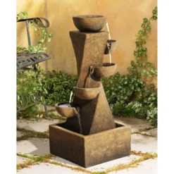 John Timberland Cascading Bowls Rustic Cascading Bowls Outdoor Floor Water Fountain With LED Light 27 1/2" For Yard Garden Patio Home Deck Porch 11 John Timberland Cascading Bowls Rustic Cascading Bowls Outdoor Floor Water Fountain With LED Light 27 1/2" For Yard Garden Patio Home Deck Porch -Northlight Shop GUEST dbc497ee b83a 4dfa b789 50a845404584