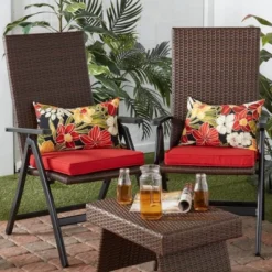 Set Of 2 Outdoor Lumbar Throw Pillows Aloha - Kensington Garden -Northlight Shop GUEST dcd7227a 1864 4da2 9098 0939b5fa2903