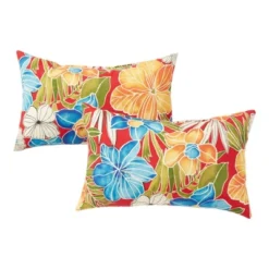 Set Of 2 Outdoor Lumbar Throw Pillows Aloha - Kensington Garden -Northlight Shop GUEST de948787 2a81 4bb9 b19f 6ded47494716